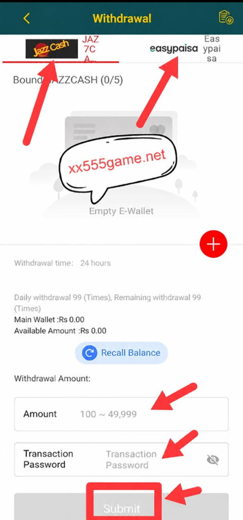 XX555 Withdrawel